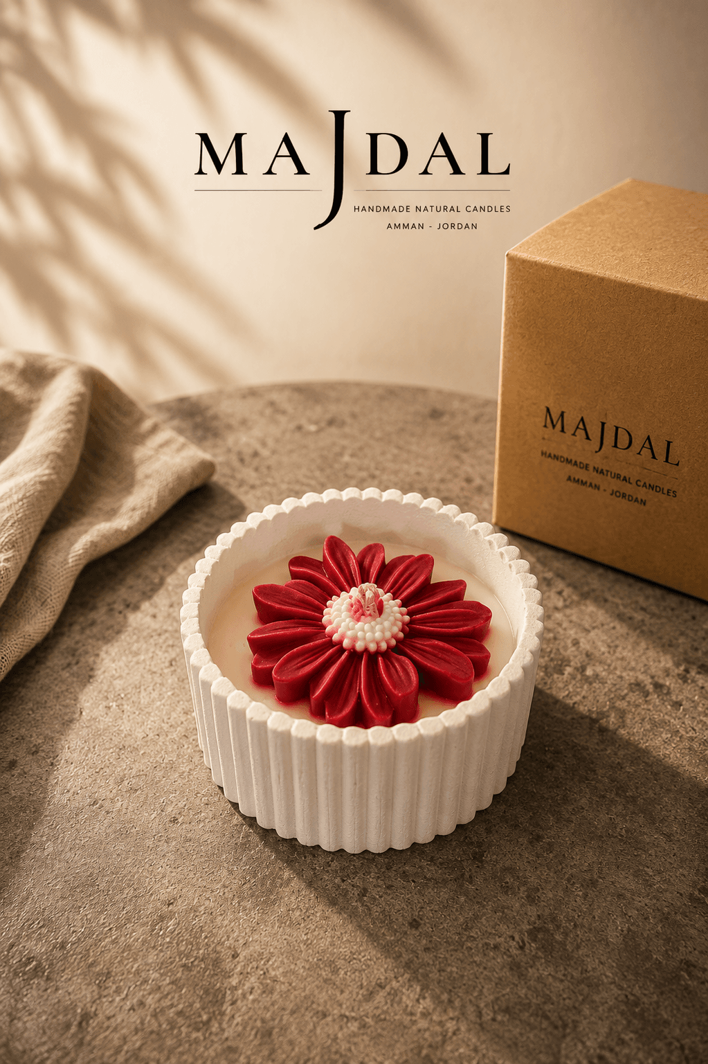 شموع معطرة ورد